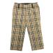  прекрасный товар BURBERRY BLUE LABEL Burberry Blue Label noba проверка укороченные брюки слаксы стрейч 34 бежевый женский б/у одежда б/у 
