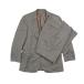 NINA RICCI Nina Ricci костюм tailored jacket необшитый на спине подкладка внешний птица глаз тканый слаксы брюки низ A4 серый мужской б/у одежда б/у 