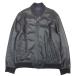  прекрасный товар TOMMY HILFIGER Tommy Hilfiger овчина кожа Bomber жакет блузон внешний кожа ягненка Zip выше XL черный мужской б/у одежда б/у 
