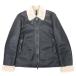  как новый TAGLIATORE Tagliatore SHEARLING CORBIN B-3sia кольцо мутон boma- жакет блузон внешний кожа 54 чёрный черный мужской б/у одежда б/у 