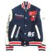  хорошая вещь TOMMY JEANS Tommy джинсы куртка с логотипом жакет блузон Logo вышивка нашивка средний хлопчатник S темно-синий × белый мужской б/у одежда б/у 