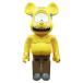  хорошая вещь Bearbrick Bearbrick The Simpsons Cyclops Wiggum 1000% Simpson z произведение искусства дисплей желтый мужской женский б/у одежда б/у 
