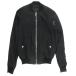  прекрасный товар Rick Owens Rick Owens 17SS Bomber MA-1 "куртка пилота" блузон Zip выше размер 48 чёрный черный мужской б/у одежда б/у 