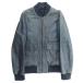  прекрасный товар MARTIN MARGIELA Martin Margiela 11AW кожа Bomber жакет блузон Vintage бритье обработка 46 темно-синий мужской б/у одежда б/у 