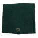  не использовался Christian Dior Christian Dior шерсть ребра вязаный шарф снуд защита горла "neck warmer" CD Logo серебряный металлические принадлежности зеленый зеленый мужской женский б/у одежда б/у 