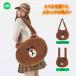 LINE FRIENDS мех сумка мягкая игрушка сумка довольно большой большая сумка плечо наклонный .. искусственный мех задний осень-зима mo Como ko сумка eko мех Brown 