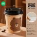 LINE FRIENDS �L�����N�^�[ ���R�b�v 300ml 400ml ��d�\�� �ӂ��t�� �g���̂� ���킢�� ���R�b�v �R�[�q�[�J�b�v �z�b�g �A�C�X �R��ɂ��� �u���E�� Brown �֘A�摜4