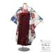  "Семь, пять, три" кимоно 7 лет девочка hakama в аренду акварель .. серый фиолетовый hakama /... красный чай полный комплект "Семь, пять, три" 0310
