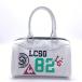 *SALE60%OFF*[ прекрасный товар ]le coq sportif Le Coq Mini сумка "Boston bag" белый × темно-синий эмаль Logo принт Golf 