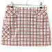 zo-i юбка красный × серый проверка несколько карман женский 40 Golf одежда ZOY