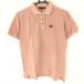 rosa-sen рубашка-поло с коротким рукавом свет orange Mini Logo нашивка простой женский L Golf одежда Rosasen( прекрасный товар )|SALE цена 