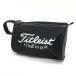 ( прекрасный товар )TITLEIST Titleist сумка чёрный × белый Logo принт Golf 