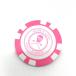 [ beautiful goods ]MARK&LONA Mark and rona Casino coin marker pink × white Skull Golf 
