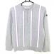  epi кий ru свитер светло-серый × лиловый полоса половина Zip хлопок . женский M Golf одежда EPICURE( прекрасный товар )
