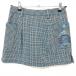 viva Heart юбка серый × чёрный × голубой проверка стрейч женский 38 Golf одежда VIVA HEART( очень красивый товар )