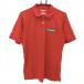  Beams Golf рубашка-поло с коротким рукавом красный общий рисунок тканый ткань сделано в Японии мужской M Golf одежда BEAMS GOLF|SALE цена 