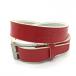 [ super-beauty goods ] Le Coq belt red punching Logo silver buckle lady's Golf wear le coq sportif