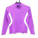  Fidra длинный рукав с высоким воротником рубашка лиловый × белый рукав принт женский S/P Golf одежда FIDRA