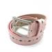 [ beautiful goods ] Edwin Golf belt pink . shape punching silver buckle lady's Golf wear EDWIN GOLF|40%OFF price 