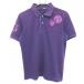 23 район спорт рубашка-поло с коротким рукавом лиловый нашивка мужской M Golf одежда 23 район |SALE цена 