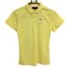  Callaway рубашка-поло с коротким рукавом желтый воротник ... плетеный Logo .... женский M Golf одежда Callaway( прекрасный товар )|SALE цена 