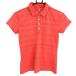  Nike Golf рубашка-поло с коротким рукавом salmon розовый × темно-синий тканый ткань DRI-FIT женский M Golf одежда NIKE( прекрасный товар )|SALE цена 