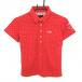  Callaway рубашка-поло с коротким рукавом красный × белый точка женский M Golf одежда Callaway( прекрасный товар )|SALE цена 