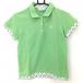  Adidas рубашка-поло с коротким рукавом светло-зеленый × белый часть в клетку женский M/M Golf одежда adidas( прекрасный товар )|SALE цена 