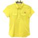 fea Lee пудра рубашка-поло с коротким рукавом желтый . карман воротник обратная сторона точка рисунок женский 2(M) Golf одежда FAIRY POWDER|SALE цена 