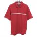 [ прекрасный товар ] Adidas рубашка-поло с коротким рукавом красный рукав Logo ..... изначальный линия мужской O/XG Golf одежда adidas
