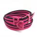 [ super-beauty goods ] Pearly Gates rubber mesh belt pink × black line stretch lady's Golf wear 2023 year of model PEARLY GATES|10%OFF price 