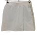 e man Golf юбка бежевый × белый полоса стрейч футбол ткань женский M Golf одежда AIMANT GOLF( очень красивый товар )