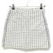  Heal Creek юбка светло-серый × белый проверка внутри сторона внутренний брюки женский 38 Golf одежда Heal Creek( прекрасный товар )