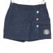  kiss mark юбка темно-синий × белый Denim стрейч внутри сторона внутренний брюки женский 9 Golf одежда ( прекрасный товар )