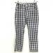  kiss mark брюки темно-синий × белый проверка женский 5 Golf одежда Kiss Mark( очень красивый товар )