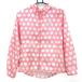 [ beautiful goods ]aruchibio Wind jacket pink × white dot reverse side mesh lady's 36 Golf wear archivio