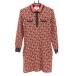  тормозные колодки ba колено вязаный One-piece красный × Brown Logo общий рисунок хлопок 100% женский 0(S) Golf одежда MASTER BUNNY EDITION