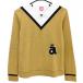 aruchibioV шея свитер желтый Brown × белый женский 36(S) Golf одежда archivio