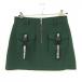 k Alto united юбка темно-зеленый половина Zip карман пряжка женский L Golf одежда CUARTO UNITED