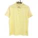  Adidas рубашка-поло с коротким рукавом желтый × белый рукав 3 линия спина сетка мужской M Golf одежда adidas|SALE цена 