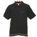  Adidas рубашка-поло с коротким рукавом чёрный вязаный земля . изначальный Logo стрейч мужской L Golf одежда adidas