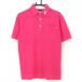  foot Joy рубашка-поло с коротким рукавом розовый × белый стежок воротник Logo . карман мужской M Golf одежда FootJoy|SALE цена 