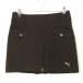  Puma юбка темно-коричневый "в елочку" тканый ткань Logo .... несколько карман женский M Golf одежда PUMA( прекрасный товар )