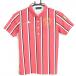  Kappa рубашка-поло с коротким рукавом розовый красный × белый полоса женский S Golf одежда Kappa|SALE цена 