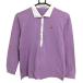  Le Coq рубашка-поло с длинным рукавом light purple × белый кнопка-застежка женский M Golf одежда le coq sportif( прекрасный товар )