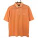  Titleist рубашка-поло с коротким рукавом orange тканый ткань половина Zip ..... мужской M Golf одежда TITLEIST|SALE цена 