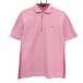23 район спорт рубашка-поло с коротким рукавом розовый × белый тканый ткань кнопка-застежка Logo .... мужской 2(L) Golf одежда 23 район 