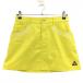  Le Coq юбка желтый Logo .... женский 7(S) Golf одежда le coq sportif