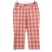  Le Coq половина край длина брюки оттенок красного × белый проверка женский 11 Golf одежда le coq sportif