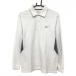  Nike рубашка-поло с длинным рукавом белый × серый боковой переключатель мужской S P CH(S) Golf одежда NIKE